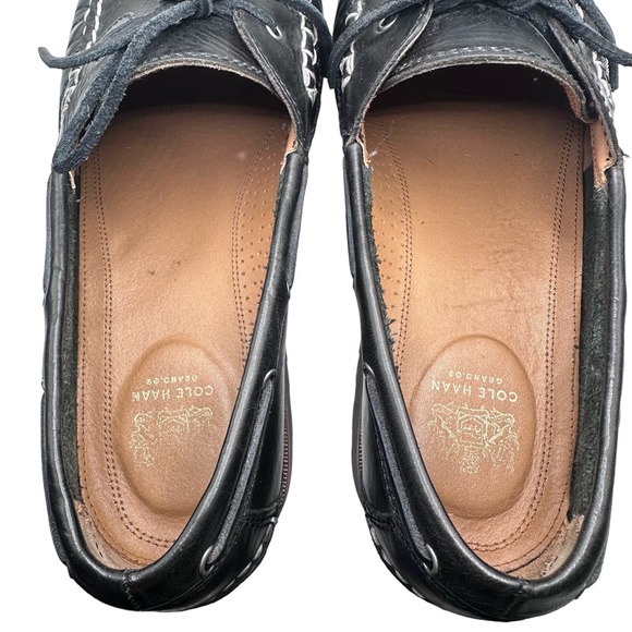 Cole Haan | Men | Grand OS Black Leather Lug Sole Loafers | Size 11 M main image 10